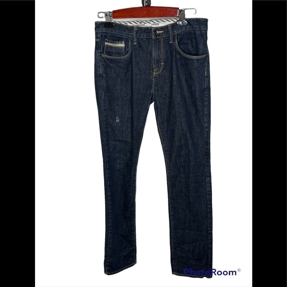 Vans Distressed Blue Jeans